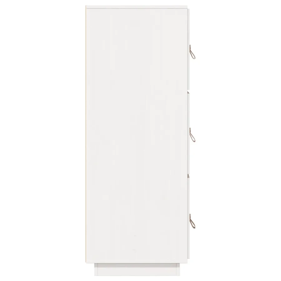 Buffet haut Blanc 34x40x108,5 cm Bois massif de pin - 7