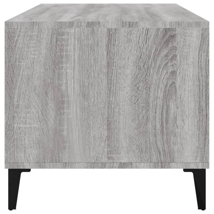 Table basse Sonoma gris 90x49x45 cm Bois d'ingénierie - 7