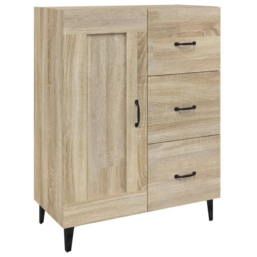 Buffet Chêne sonoma 69,5x34x90 cm Bois d'ingénierie - 2