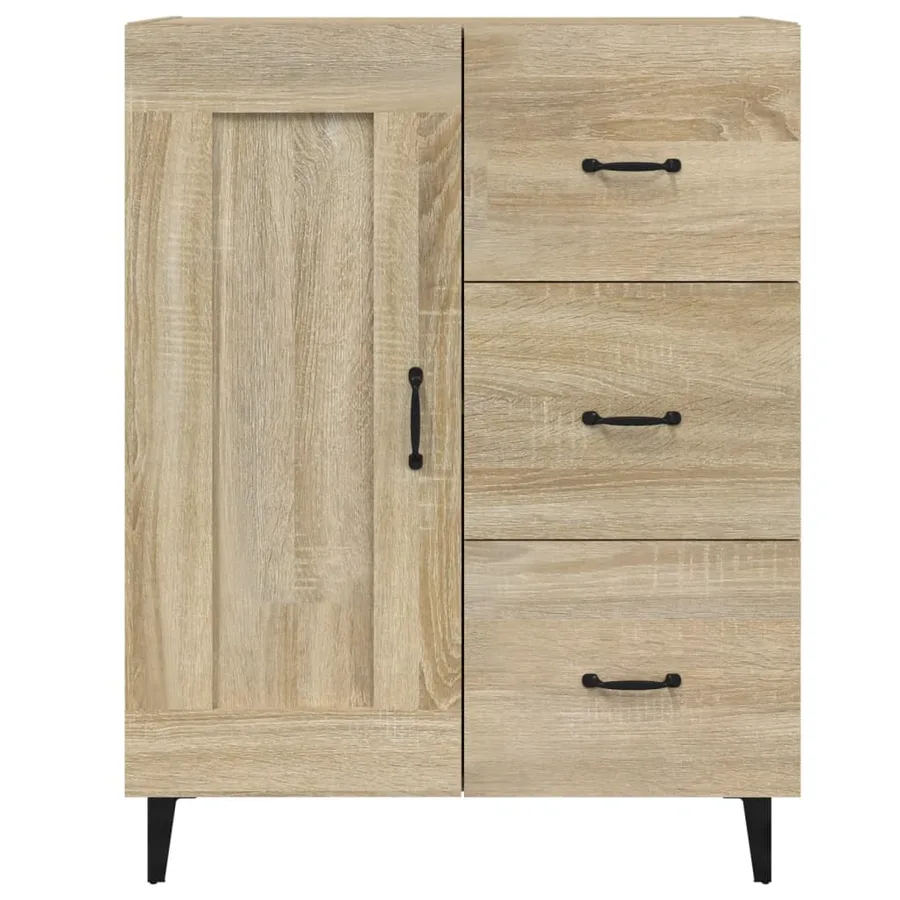 Buffet Chêne sonoma 69,5x34x90 cm Bois d'ingénierie - 7
