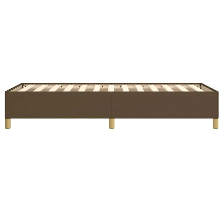 Cadre de lit sans matelas marron foncé 80x200 cm tissu - 6