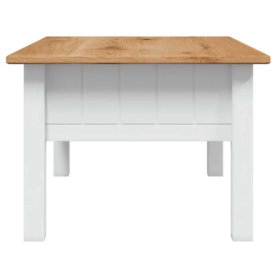 Table basse Blanc 100x60x43,5 cm Pin massif Assortiment Panama - 5