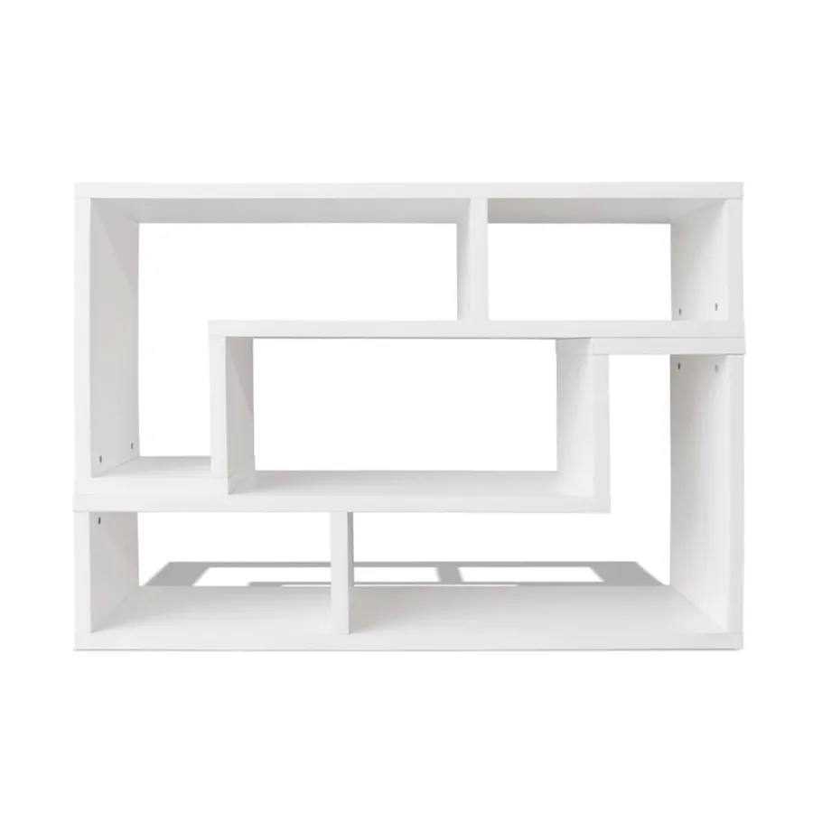 Meuble TV double en forme de L Blanc - 3
