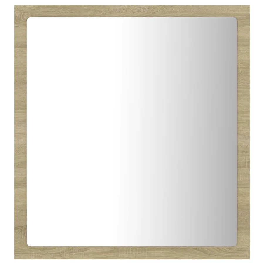 Miroir LED de salle de bain Chêne sonoma 40x8,5x37 cm Acrylique - 3