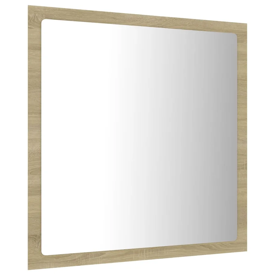 Miroir LED de salle de bain Chêne sonoma 40x8,5x37 cm Acrylique - 7