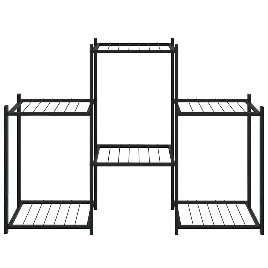 Jardinière 83x25x60 cm Noir Fer - 3