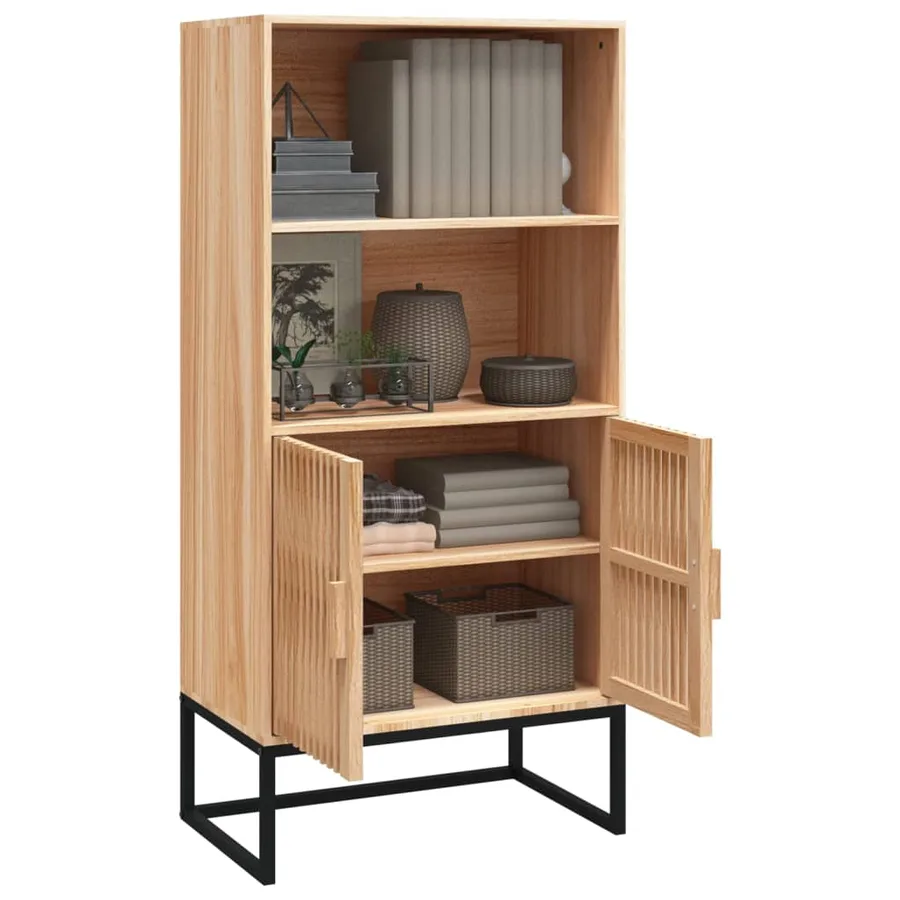 Buffet haut 60x35x125 cm bois d'ingénierie - 3