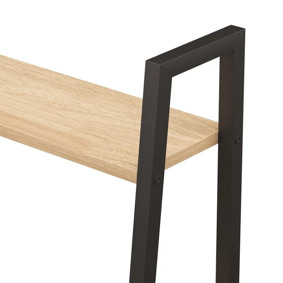 Étagère sur pied 5 niveaux Marron clair et noir 56x35x174 cm - 7