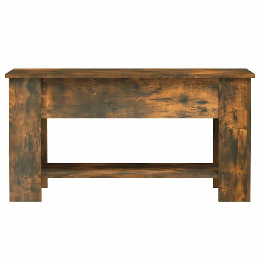 Table basse Chêne fumé 101x49x52 cm Bois d'ingénierie - 6