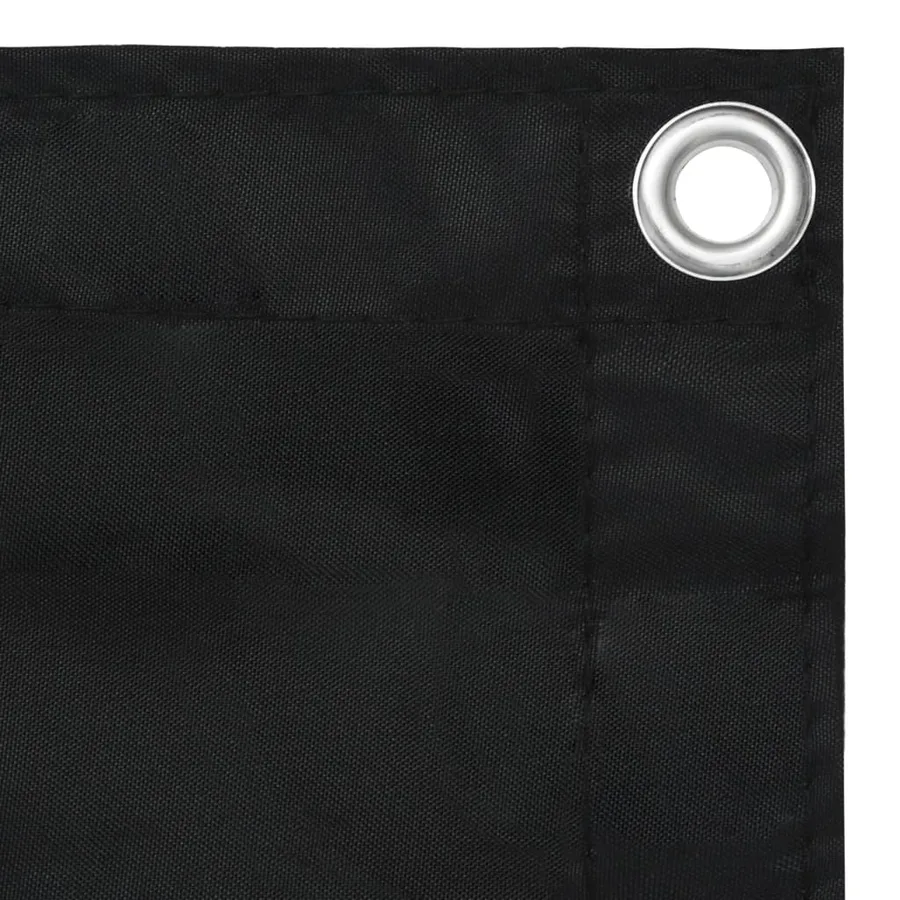 Écran de balcon Noir 120x400 cm Tissu Oxford - 3