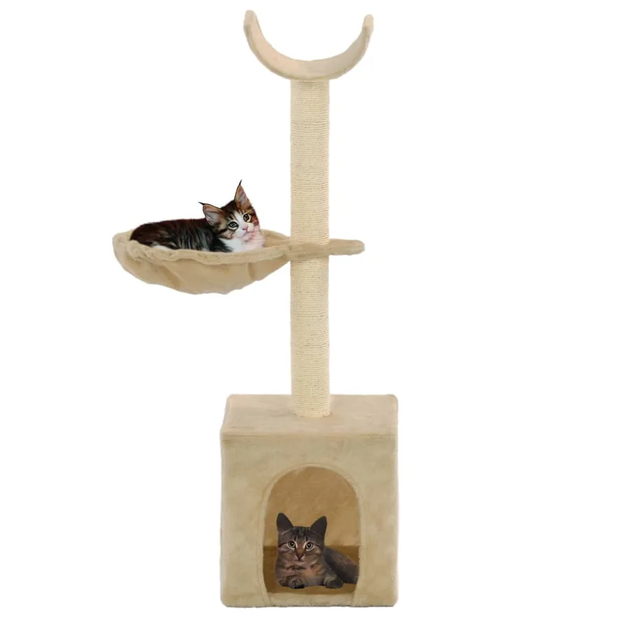 Arbre à chat avec griffoirs en sisal 105 cm Beige - 2