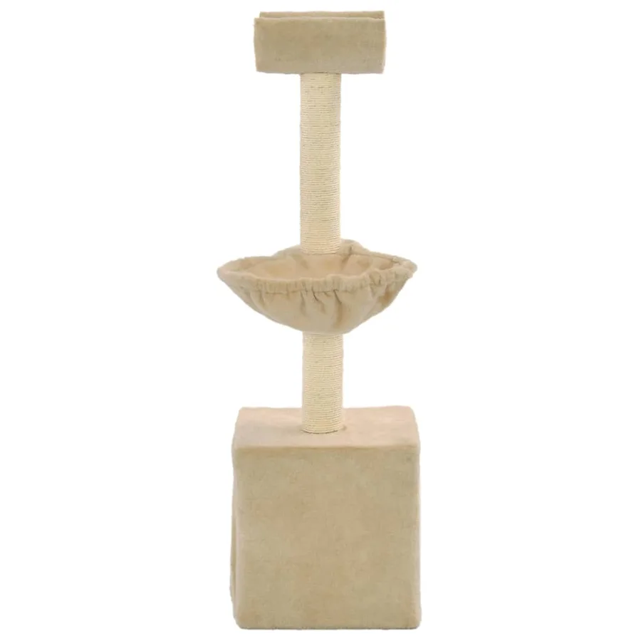 Arbre à chat avec griffoirs en sisal 105 cm Beige - 3