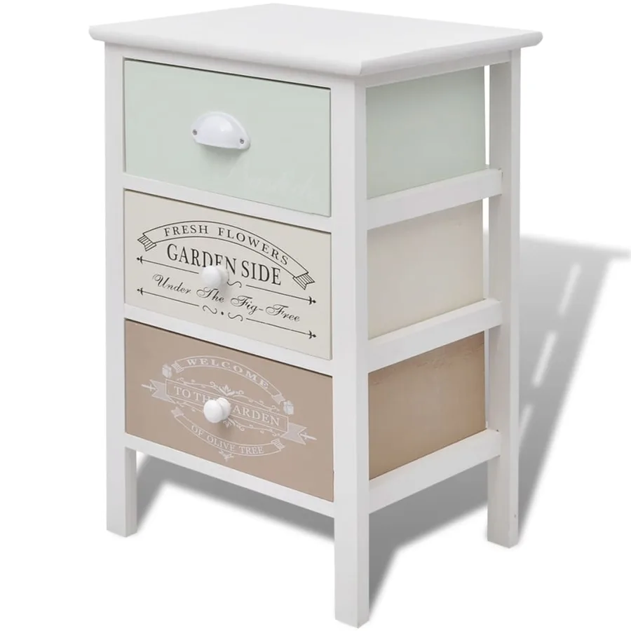 Armoire de rangement en style français 3 tiroirs Bois - 2
