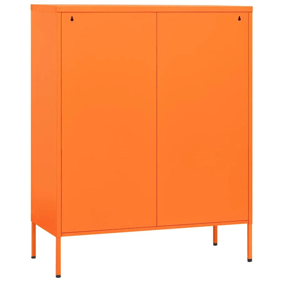 Commode Orange 80x35x101,5 cm Acier - 5