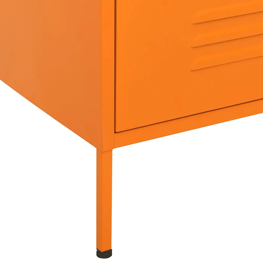 Commode Orange 80x35x101,5 cm Acier - 6