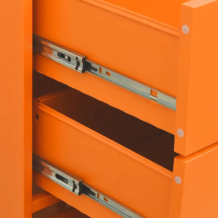 Commode Orange 80x35x101,5 cm Acier - 8