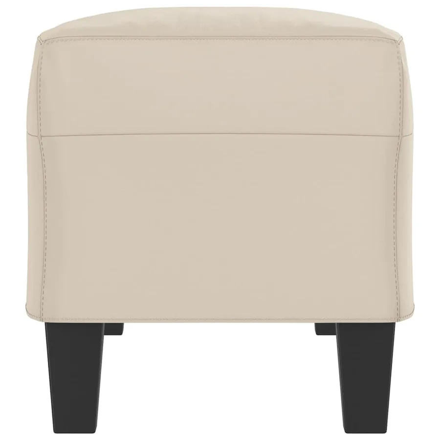 Banc Crème 100x35x41 cm Tissu microfibre - 4