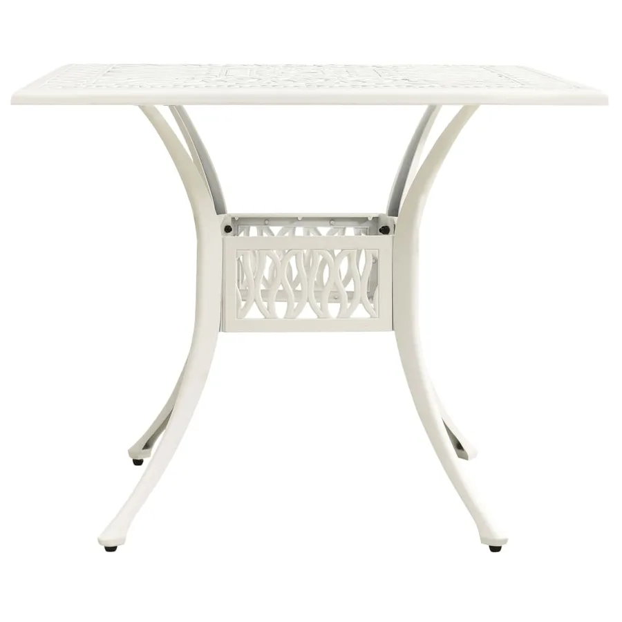 Ensemble de bistro 5 pcs Aluminium coulé Blanc - 11