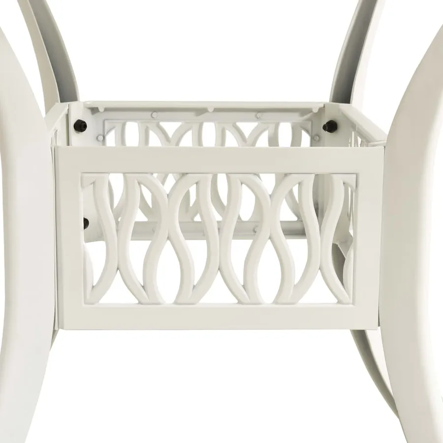 Ensemble de bistro 5 pcs Aluminium coulé Blanc - 13