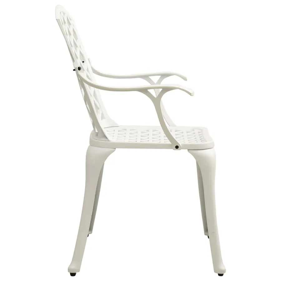 Ensemble de bistro 5 pcs Aluminium coulé Blanc - 6