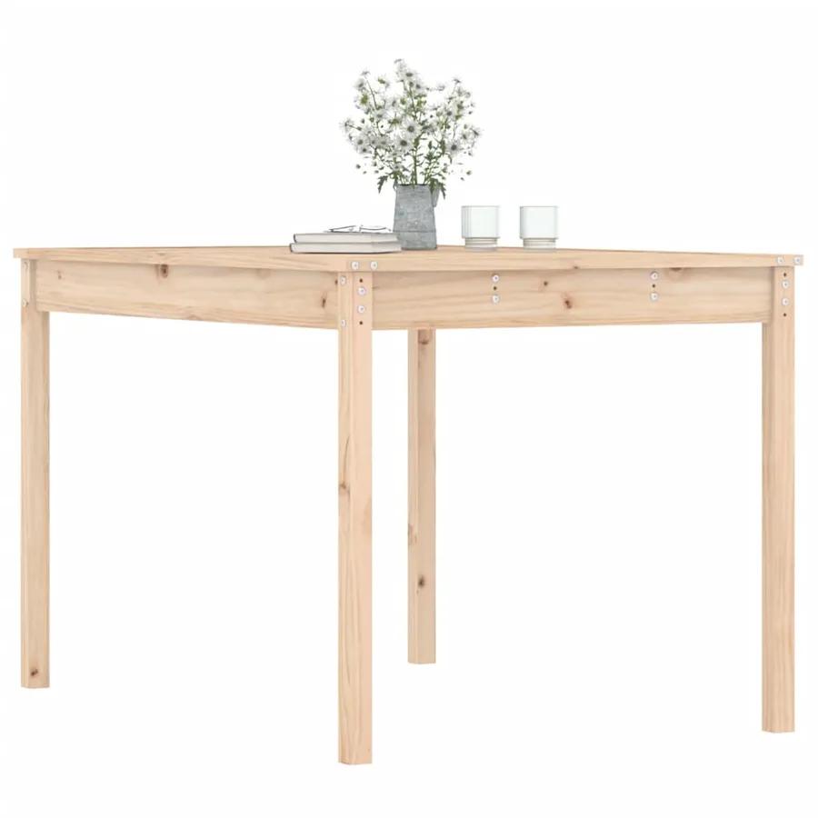 Table de jardin 121x82,5x76 cm bois massif de pin - 4