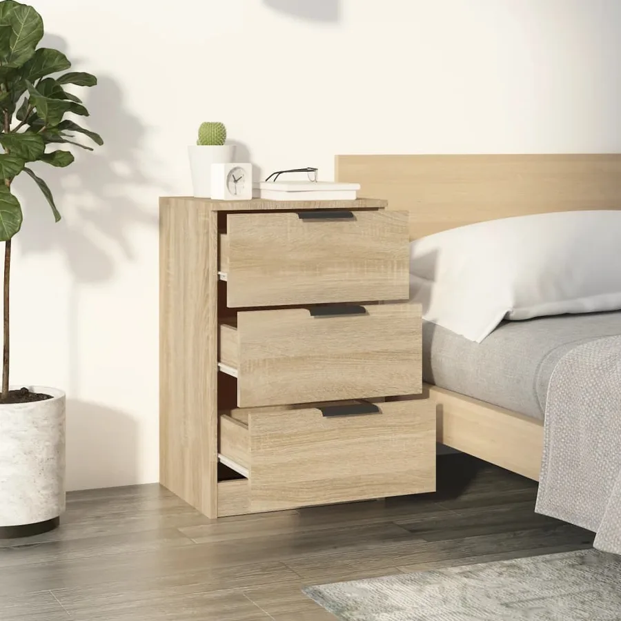 Tables de chevet 2 pcs Chêne sonoma 40x36x65 cm - 3