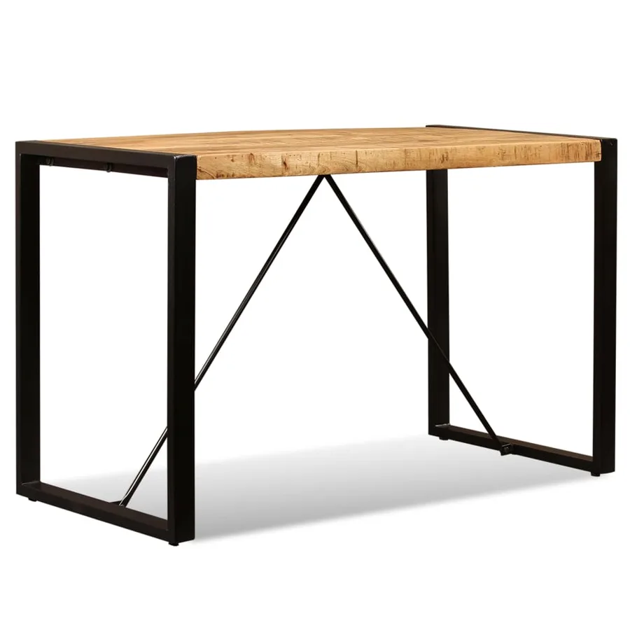 Table à manger Bois de manguier brut 120 cm - 2