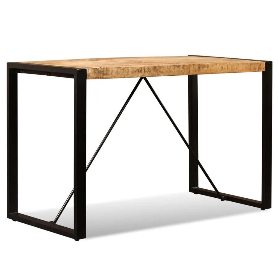 Table à manger Bois de manguier brut 120 cm - 3