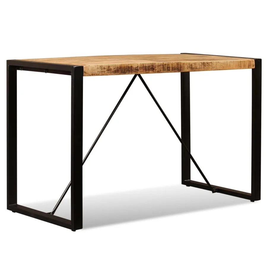 Table à manger Bois de manguier brut 120 cm - 5