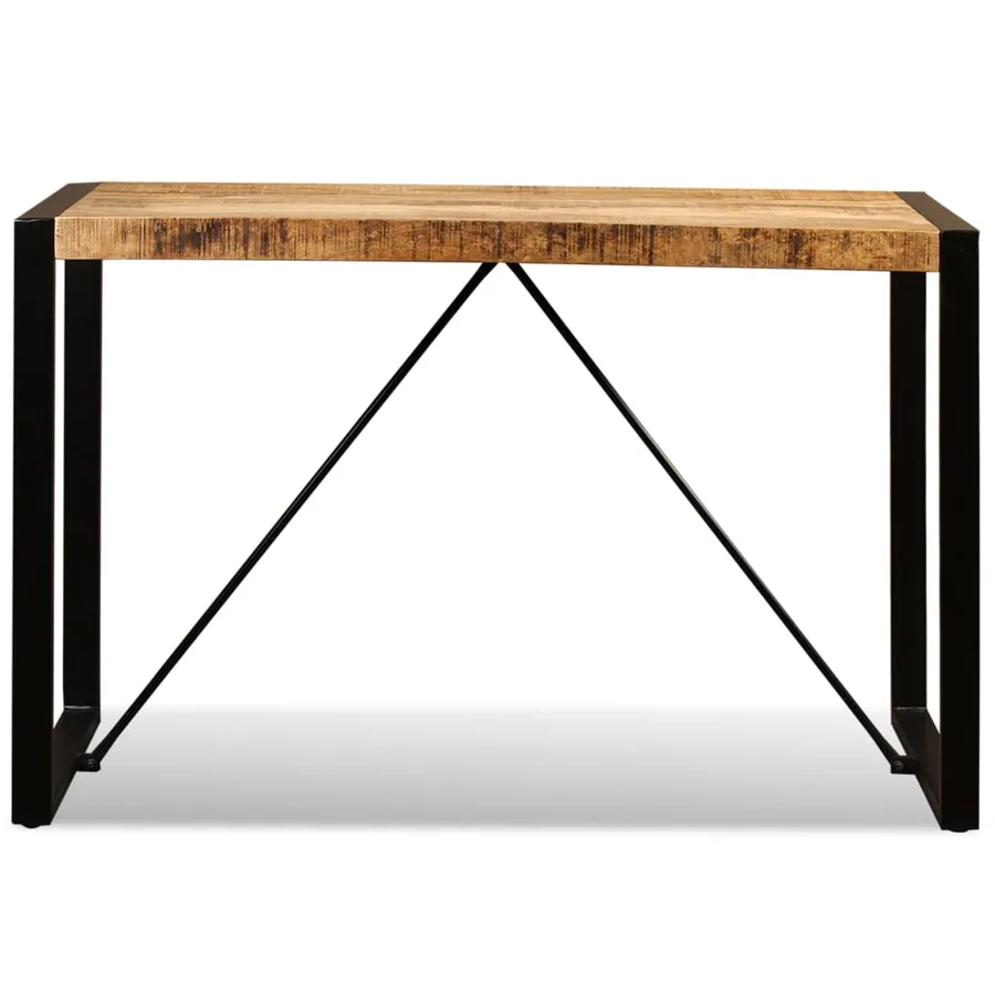 Table à manger Bois de manguier brut 120 cm - 9