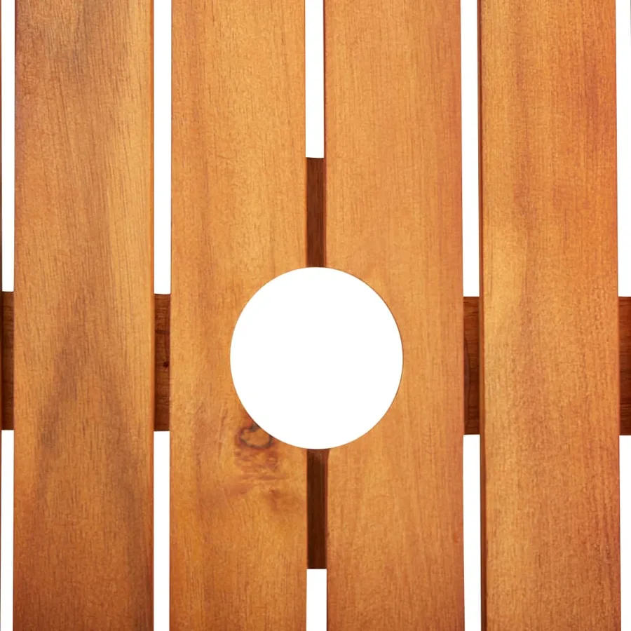 Table de jardin 88x88x74 cm Bois d'acacia massif - 2