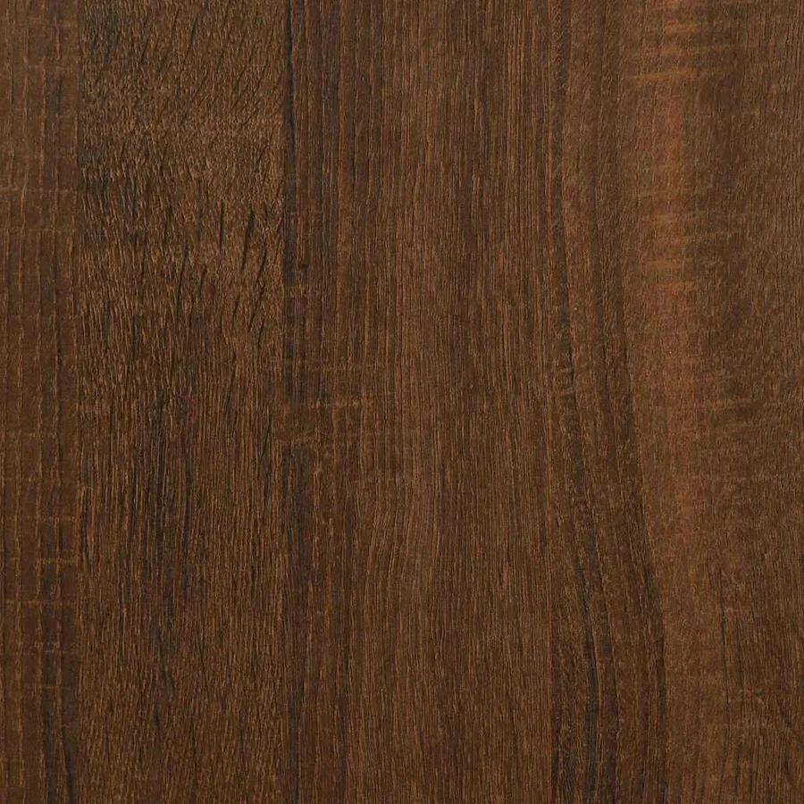 Armoire à disques chêne marron 121x38x48 cm bois d'ingénierie - 7