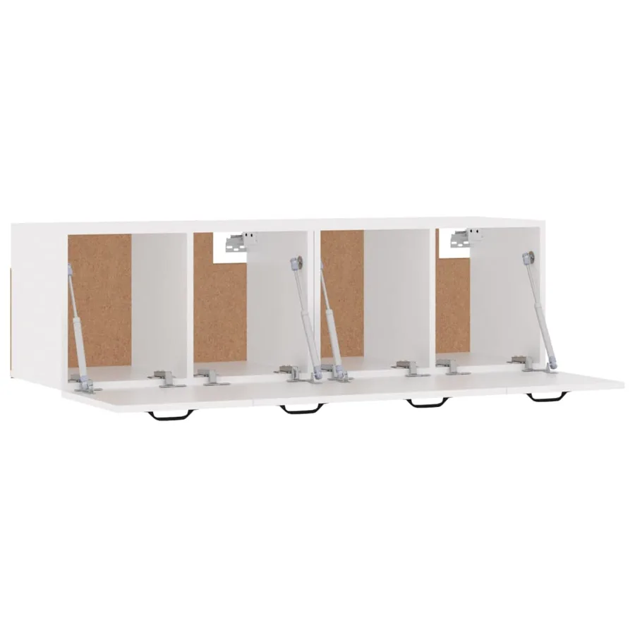 Armoires murales 2 pcs Blanc 80x35x36,5 cm Bois d'ingénierie - 5