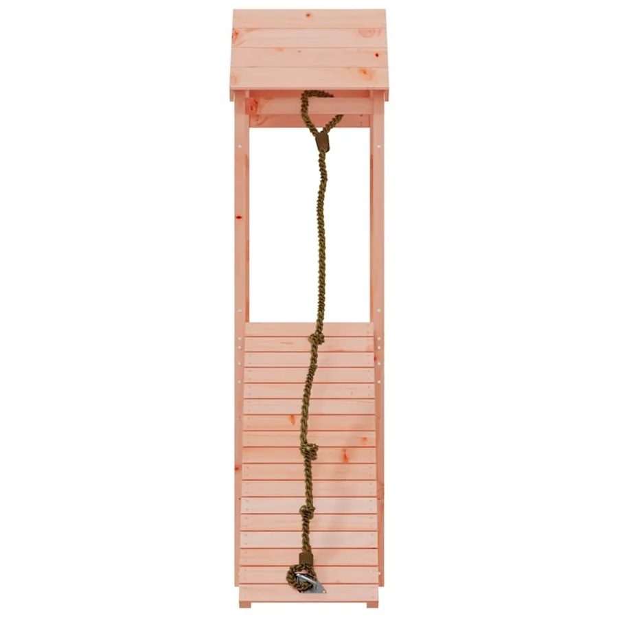 Maisonnette de jeu avec mur d'escalade bois massif Douglas - 4