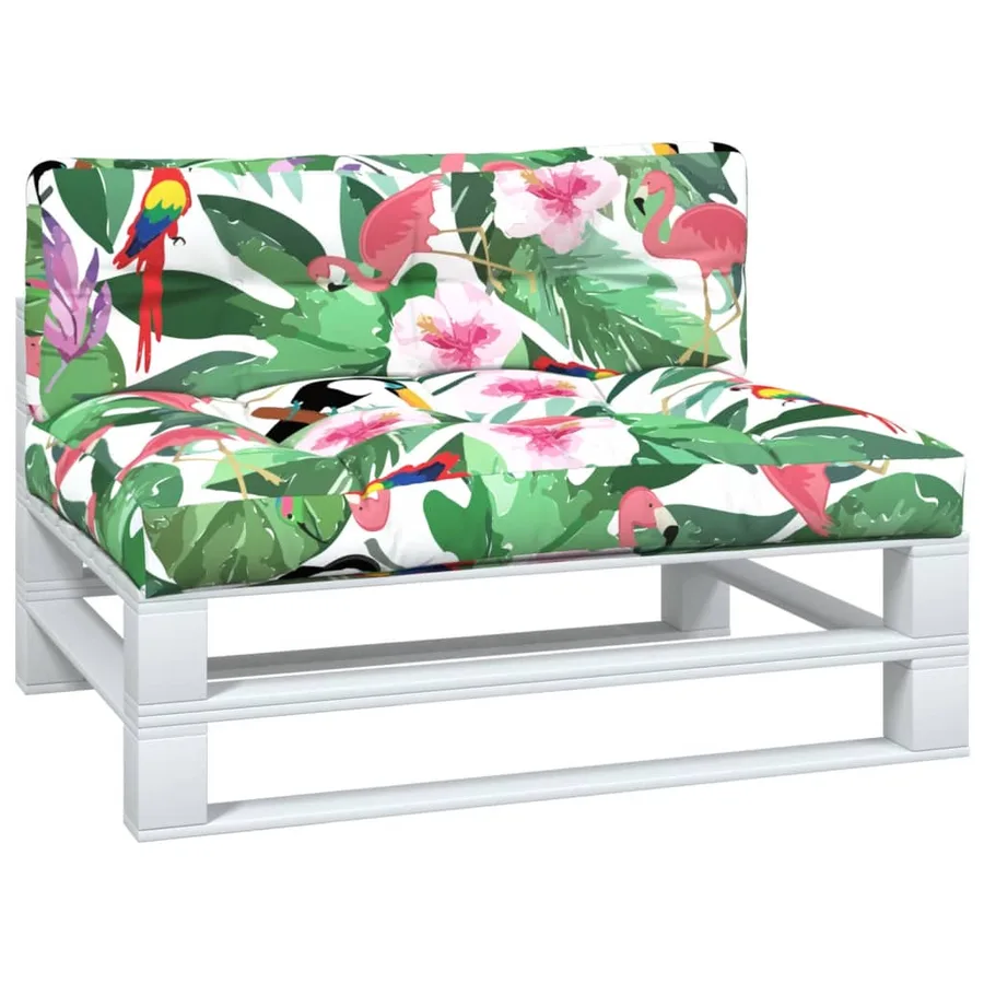 Coussins de palette lot de 2 multicolore tissu - 3