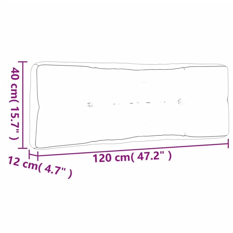 Coussins de palette lot de 2 multicolore tissu - 8