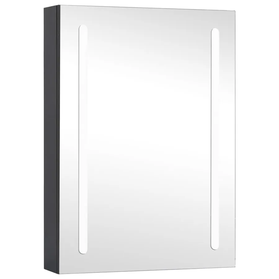 Armoire de salle de bain à miroir LED 50x13x70 cm - 2