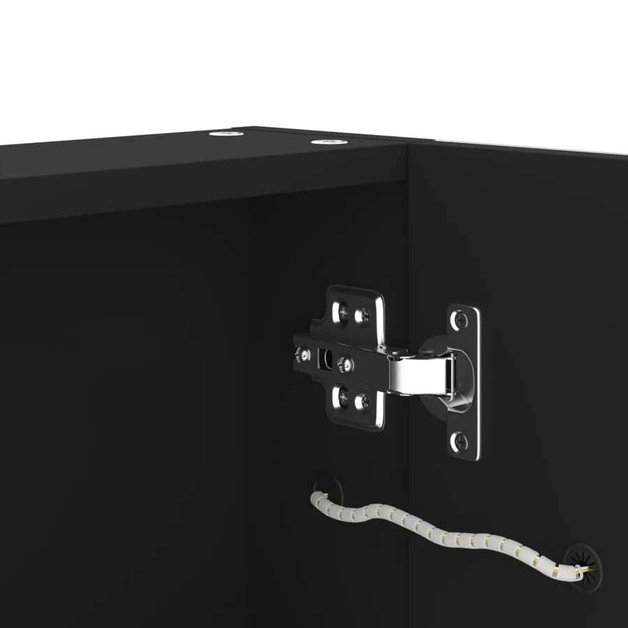 Armoire de salle de bain à miroir LED 50x13x70 cm - 6