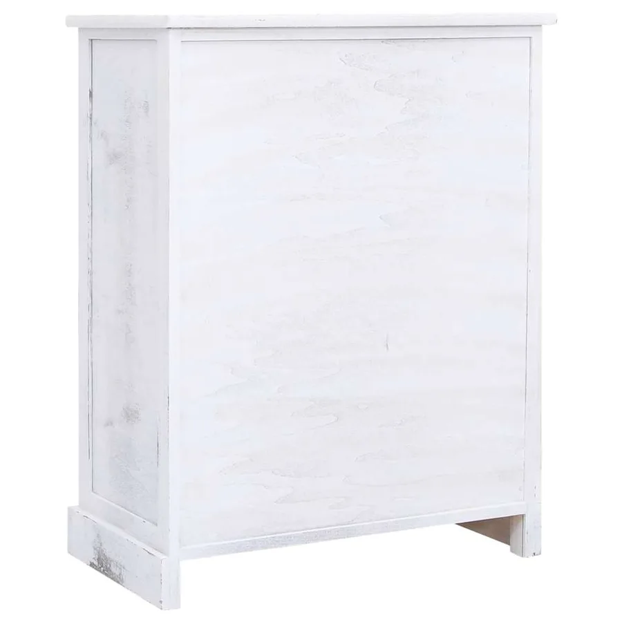 Armoire à tiroirs Blanc 60x30x75 cm Bois - 5