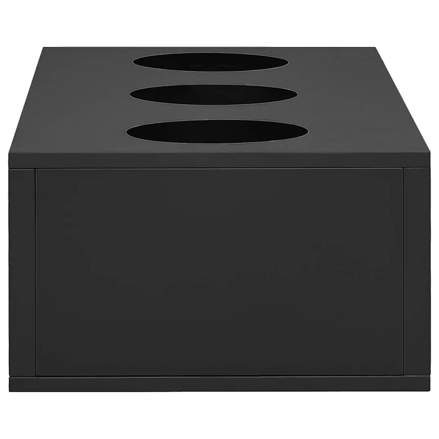 Armoire à portes coulissantes avec jardinière Anthracite Acier - 3