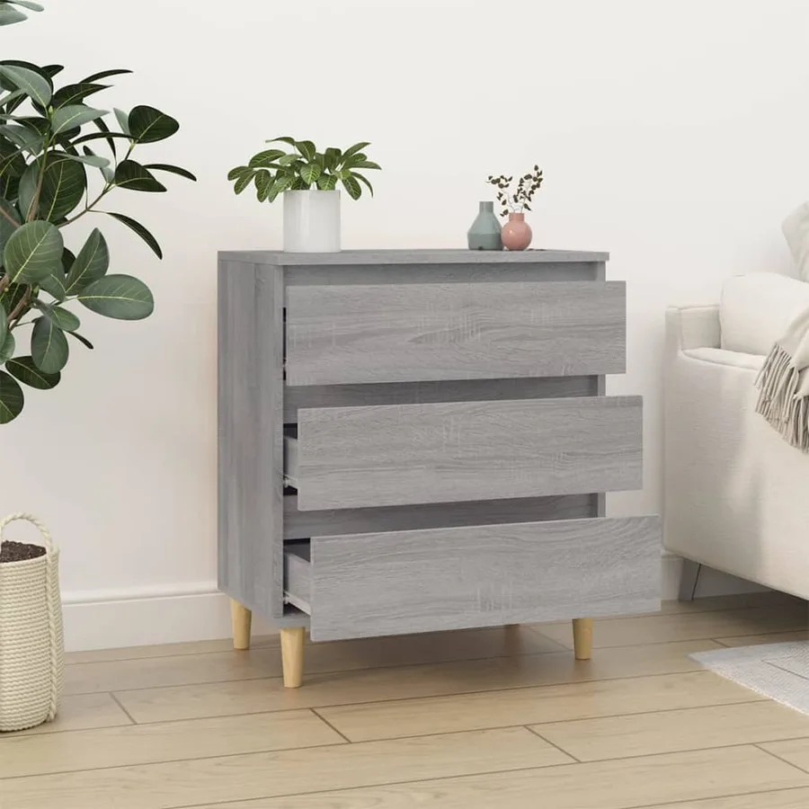 Buffet Sonoma gris 60x35x70 cm Bois d'ingénierie - 3