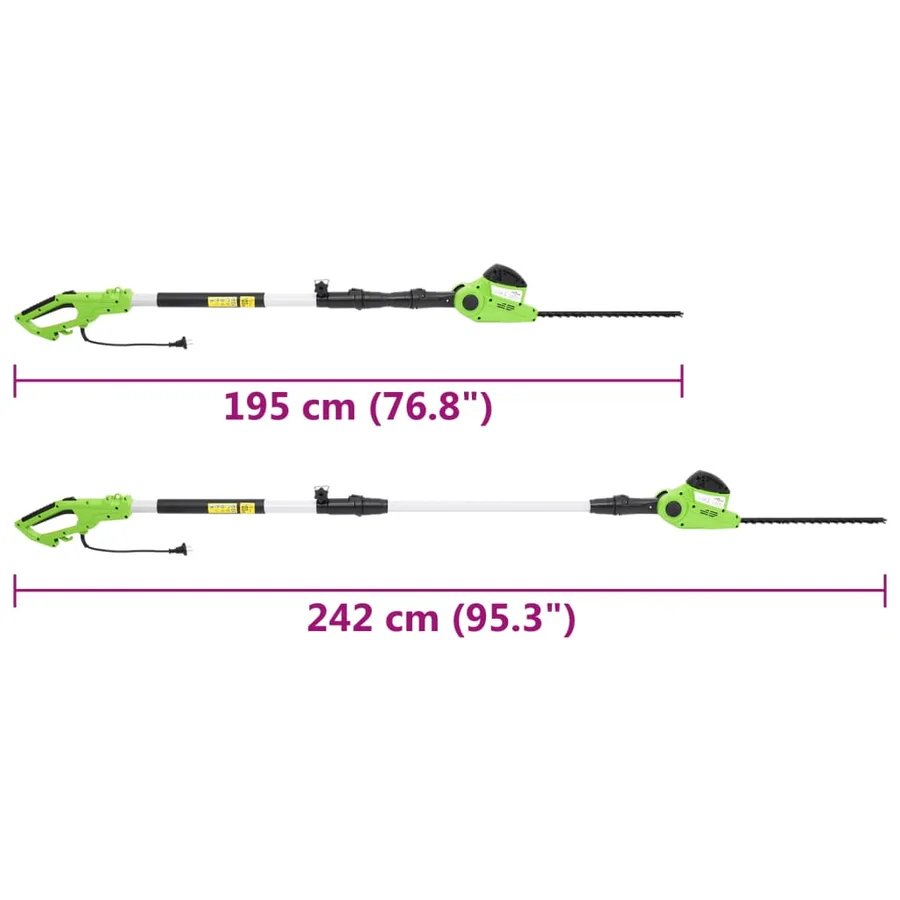Taille-haie électrique à perche télescopique 41 cm 550 W - 9