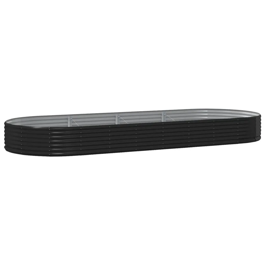 Lit surélevé de jardin Acier galvanisé Anthracite - 2