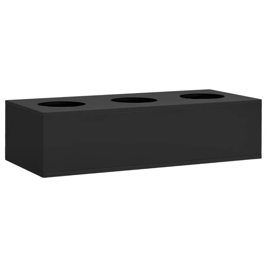 Boîte à fleurs de bureau Anthracite 90x40x23 cm Acier - 2