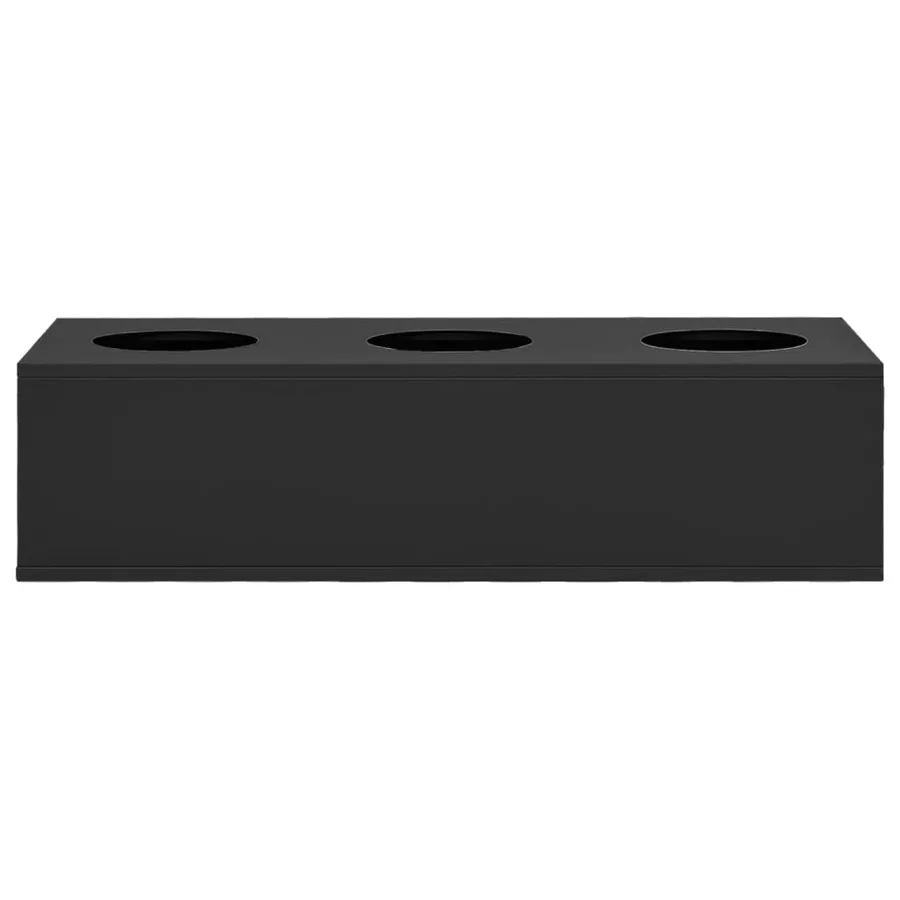 Boîte à fleurs de bureau Anthracite 90x40x23 cm Acier - 3