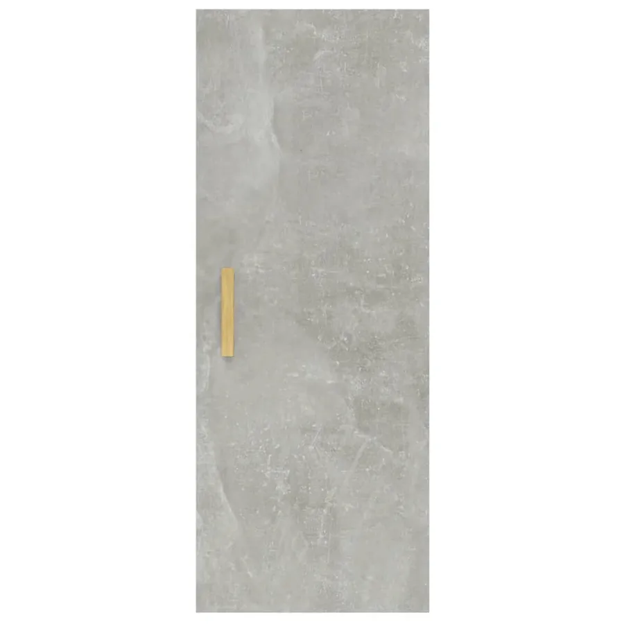Armoire murale Gris béton 34,5x34x90 cm Bois d'ingénierie - 6
