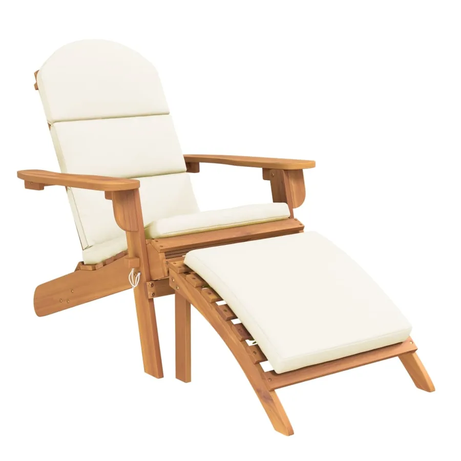 Ensemble de salon de jardin Adirondack 3 pcs bois acacia solide - 4