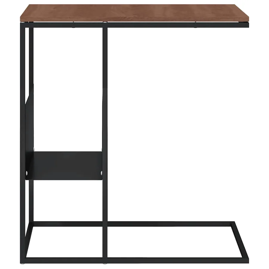 Table d'appoint Noir 55x36x59,5 cm Bois d'ingénierie - 4
