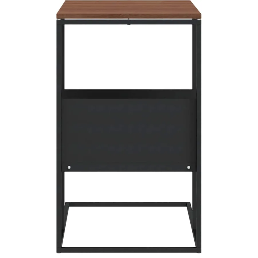 Table d'appoint Noir 55x36x59,5 cm Bois d'ingénierie - 5