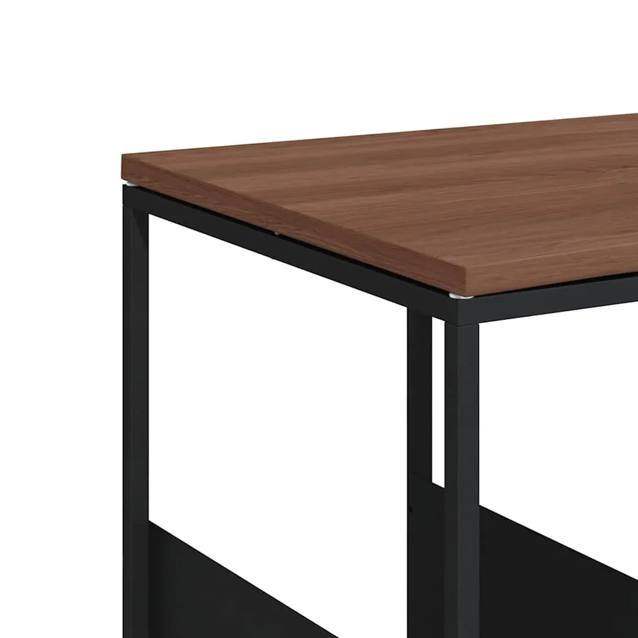 Table d'appoint Noir 55x36x59,5 cm Bois d'ingénierie - 7